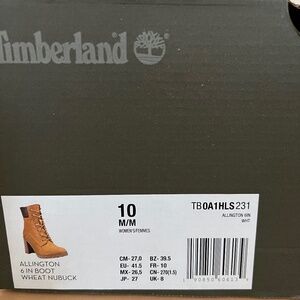 Women’s Timberland Arlington 6in Wheat Nubuck Boots - Size 10